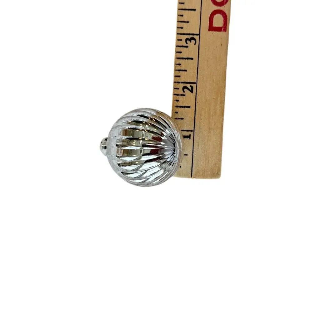 28- Silver Assorted Shatterproof Ornaments 1.5